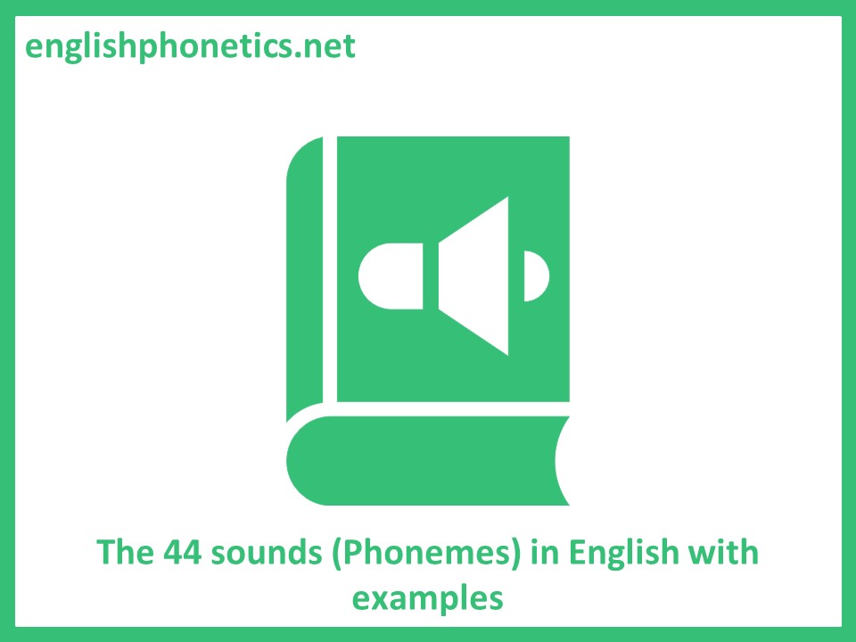 The 44 sounds in English with examples
