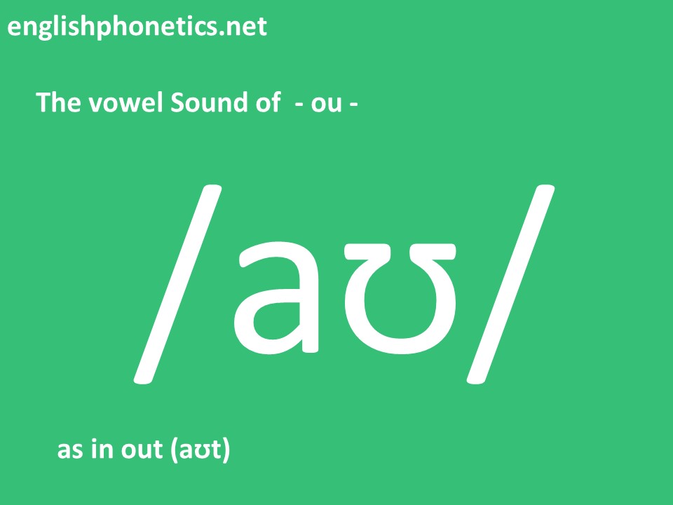 How to pronounce the vowel Sound of ou as in out