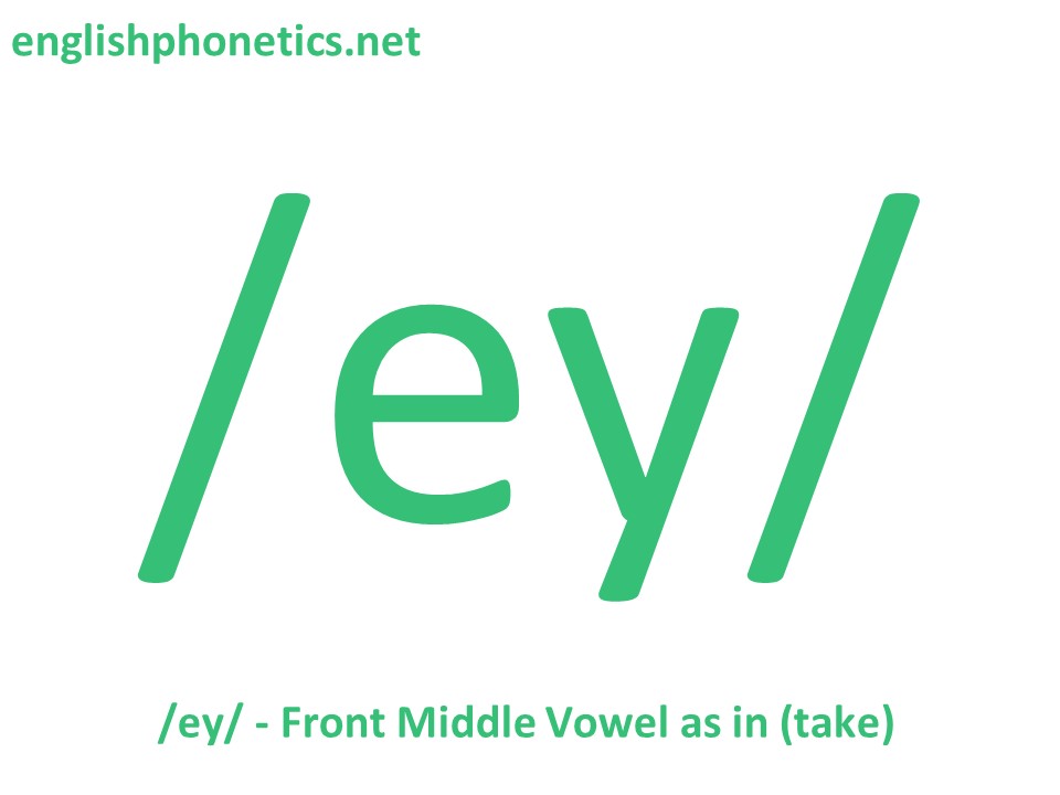 How to pronounce the sound /ey/: mid, front, tense vowel