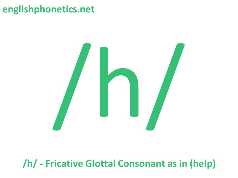 How to pronounce the sound /h/: voiceless, glottal, fricative consonant