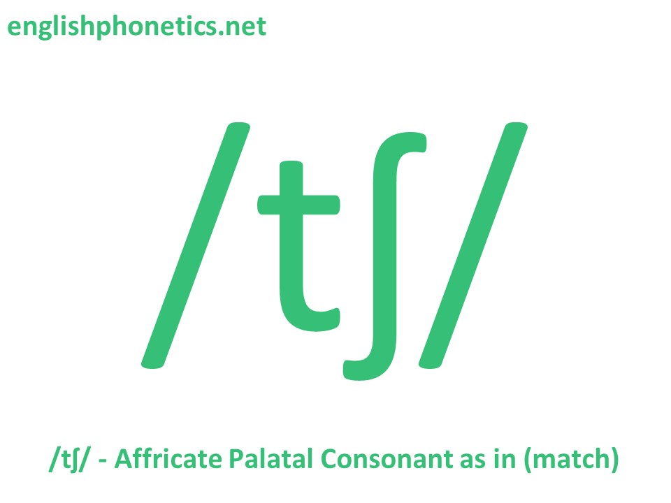 How to pronounce /tʃ/: voiceless, alveo-palatal, affricate consonant