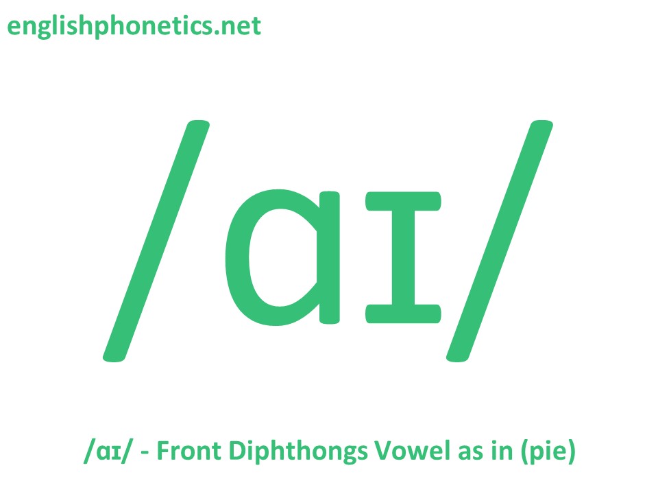 How to pronounce the sound /ɑɪ/ diphthong