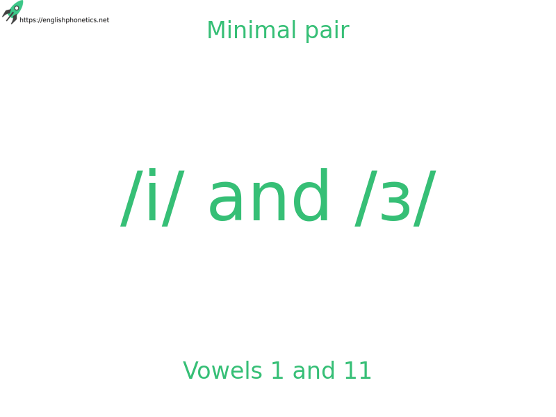
   Minimal pair: Vowels 1 and 11, /i/ and /з/: 298 pairs
  